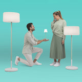 Adjustable floor lamp chloe with earth spike