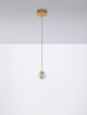 Licio LED Pendelleuchte Ø 12cm 3000K Gold in eleganter Goldoptik und modernem Design.
