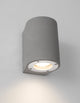 Lido Außenwandleuchte H 12cm GU10 Down IP65 aus Beton und Glas in modernem Design