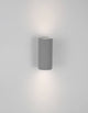 Lido Außenwandleuchte H 18cm GU10 Up & Down IP65 mit minimalistischem Design in grau und schöner Lichtverteilung.