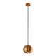 Light Eye Pendelleuchte Kupferfarben GU10 max. 75W mit eleganten Kupferoptik und schwarzem Kabel.
