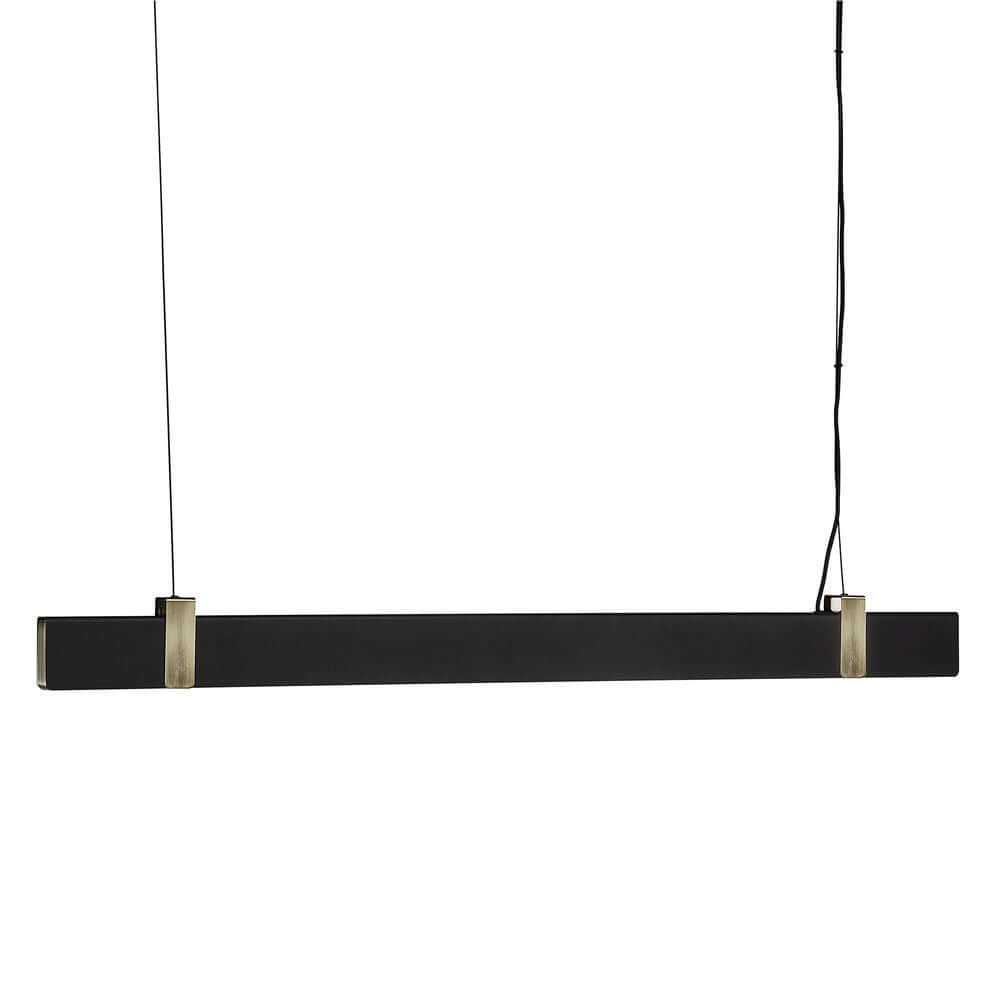 Lilt LED Pendelleuchte in elegantem Schwarz mit minimalistischem Design und innovativem dreistufigem Lichtdimmer.