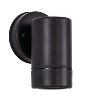 Limbio Außenwandleuchte H 12cm GU10 Down IP54 in Schwarz, moderne Outdoor-Wandlampe für Terrasse und Außenbereich