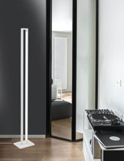 Line LED Stehlampe 3000K Weiß moderne Stehleuchte aus Aluminium und Acryl für Wohnzimmer