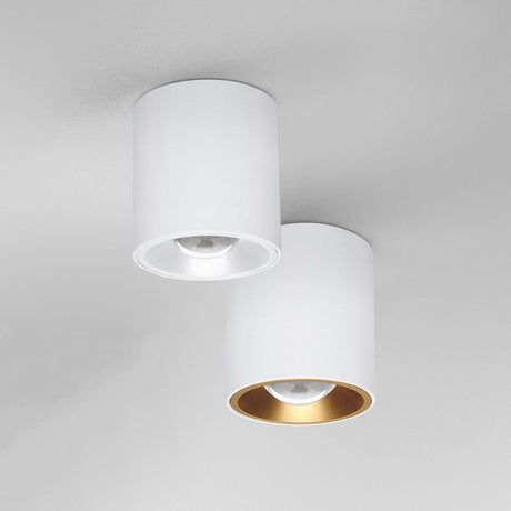 Baton SR ceiling light with white and golden lampshade, ideal for modern room lighting.
