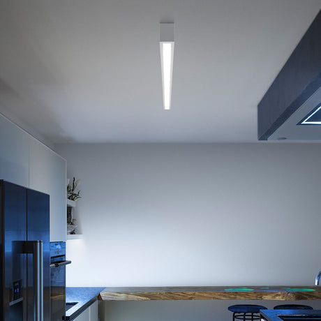 Box SB LED-Deckenleuchte Mini in moderner Küche mit eleganter Beleuchtung.