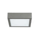 Box SQ LED-Deckenleuchte Medium mit elegantem Design und sandgestrahltem Diffusor aus Weißglas.
