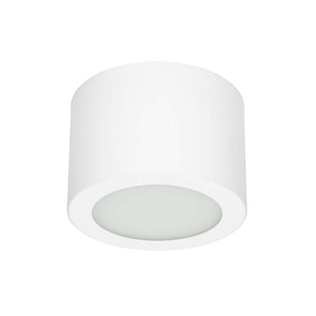 Box SR LED ceiling light Small in a modern design with sandblasted diffuser and chrome-plated metal.