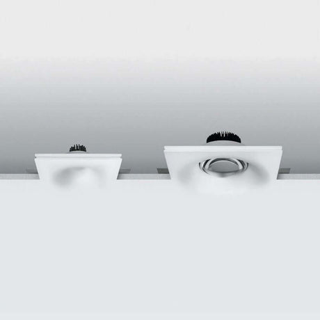 Gypsum Eye LED recessed spotlight 3000K, modern decking spotlights for optimal room illumination in white.