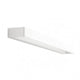 Metal W LED-Wandleuchte Large in modernem, minimalistischen Design in Weiß.