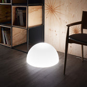 Ohps FL Bodenleuchte, moderne beleuchtete Bodenlampe in Halbkugelform für Wohnraum und Büro