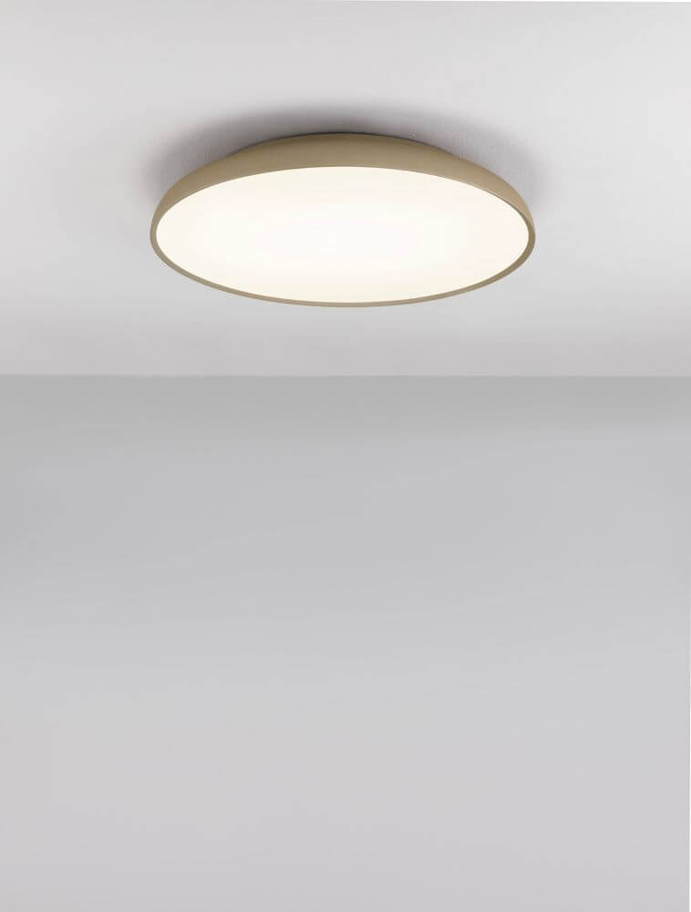 Linus LED Deckenleuchte Ø 60cm Triac 3000K in modernem Design mit warmweißem Licht.
