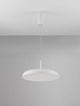 Linus LED Pendelleuchte Ø 45cm Triac 3000K in elegantem Design mit schmalem, weißem Schirm