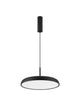 Linus LED Pendelleuchte Ø 45cm Triac 3000K in elegantem Schwarz mit schlichtem Design.