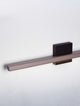 Lios LED Wandleuchte 3000K Schwarz, Braun schmale LED-Wandleuchte aus Aluminium an der Wand