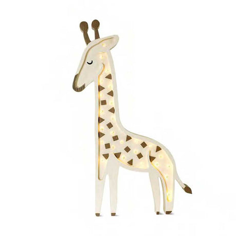 Kinder Wand- & Tischleuchte Giraffe aus Holz mit Dimmer und Timer-Funktion für individuelles Licht.