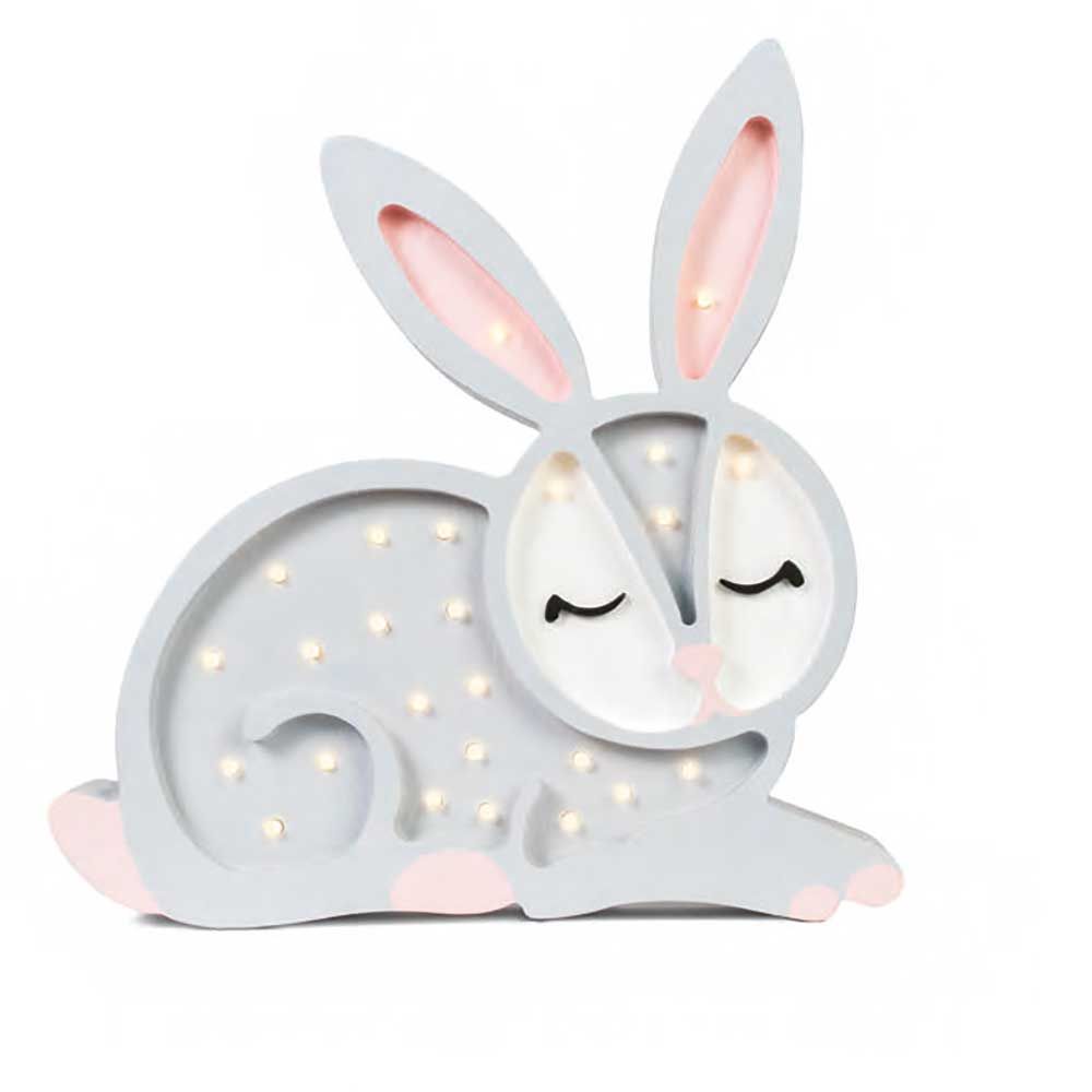 Kinder Wand- & Tischleuchte Hase  Little Lights Grau  