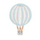 Heißluftballon Holzlampe in Blau mit Dimmer und Fernbedienung; ideal für Kinderzimmerbeleuchtung.
