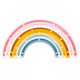 Kinder Wand- & Tischleuchte Regenbogen mit bunten Farben und integrierten Lichtern.