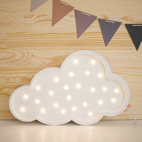 Kinder Wand- & Tischleuchte Wolke mit LED-Lichtern, ideal für Kinderzimmer-Dekoration.