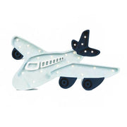 Children’s wall light airplane, decorative wooden lamp in airplane shape with dimmer and remote control.