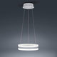 Liv LED-Ring 60cm Pendelleuchte Up&Down 6600lm Dimmbar mit modernem, schlichtem Design und mattiertem Weiß.