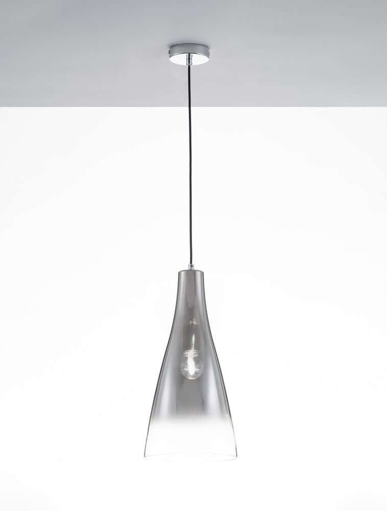 Livtar Pendelleuchte E27 Ø 23cm in elegantem Design mit mattem Aluminium und Glas, ideal für stimmungsvolle Beleuchtung.