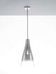 Livtar Pendelleuchte E27 Ø 23cm in elegantem Design mit mattem Aluminium und Glas, ideal für stimmungsvolle Beleuchtung.