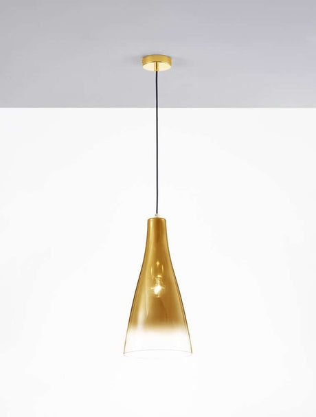 Livtar pendant light E27 Ø 23cm in a gold color with an elegant design, perfect for ambient lighting.