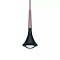 Elegante Lodes Rain LED Hängelampe Tropfen 7 Watt 1300 lm in schwarz und kupfer, ideal für modernes Interieur.