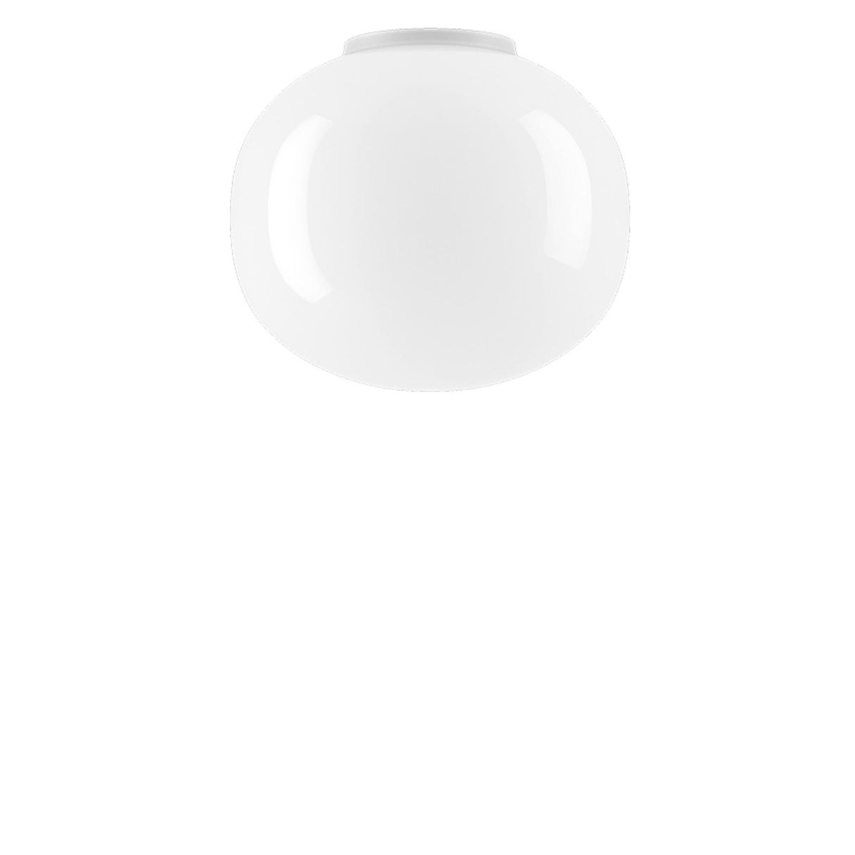 Lodes Volum LED Wand- & Deckenleuchte Dimmbar IP54 Weiß in elegantem, mundgeblasenem Glas.