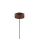 Lodes Zubehör Mini Baldachin Ø 9,5cm in Braun mit schwarzem Kabel für individuelle Raumgestaltung.
