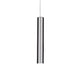 Look pendellampe sylinder Ø 6 cm krom i slank, forkrommet form med GU10-lyskilde.