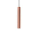 Look Pendelleuchte Zylinder Ø 6cm Kupfer in minimalistischer Form mit kupferner Oberfläche
