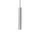 Look Pendelleuchte Zylinder Ø 6cm echtes Blattsilber, schlanke Form, moderne Wohnraumbeleuchtung.