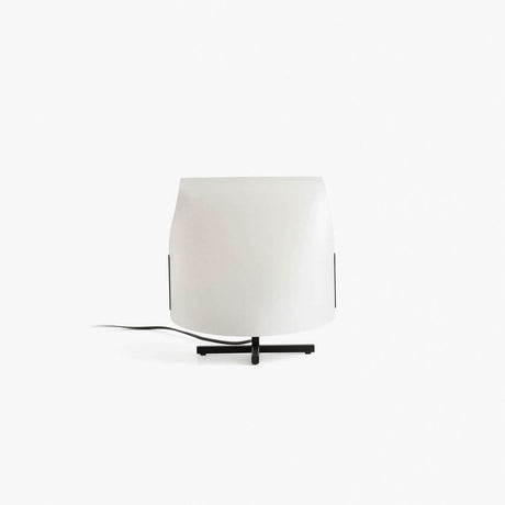 Luang table lamp by Faro Lab with minimalist design and a sturdy mount.