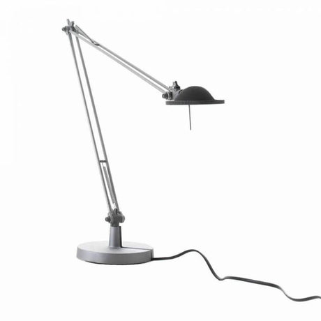 Luceplan Berenice Piccolo Tischlampe mit flexiblem Gelenkarm und 360° drehbarem Leuchtkopf.