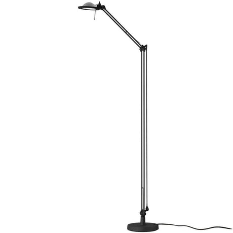 Luceplan Berenice Stehlampe in elegantem Schwarz, vielseitig einstellbar für gezielte Beleuchtung.