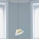 Luceplan Cappuccina LED Pendelleuchte mit dimmbarem Körper und einzigartiger Stoffstruktur, ideal für stilvolle Innenräume.