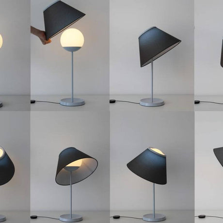 Luceplan Cappuccina LED Tischlampe (Body) Dimmbar 12W 2700K in verschiedenen Positionen, stilvoll und modern.