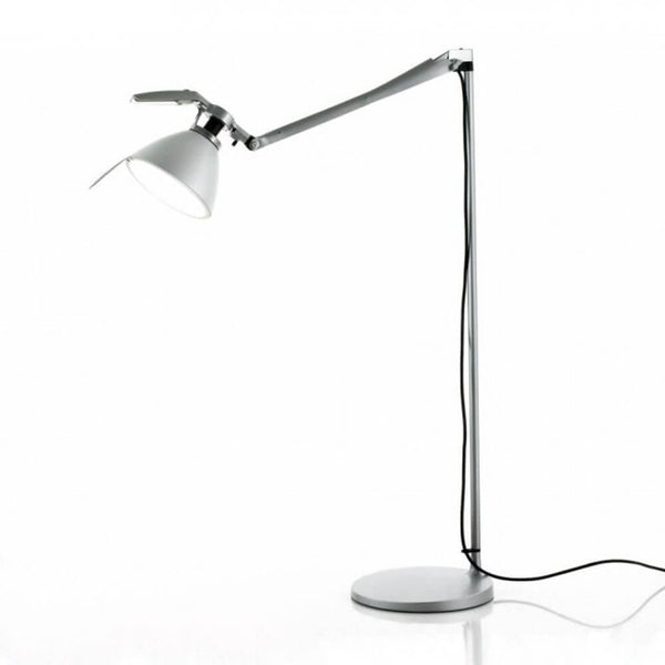 Luceplan Fortebraccio Stehlampe 92cm (Körper) in modernem Design mit schwenkbarem Lampenschirm und stabiler Basis.