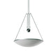 Luceplan Hängelampe Trama mit Zugseil in eleganter, minimalistischem Design und polycarbonat Diffusor.