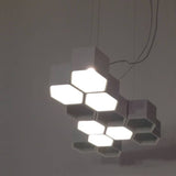 Luceplan Honeycomb LED Hängeleuchte mit 12 Waben 3000K Weiß