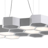 Luceplan Honeycomb LED Hängeleuchte mit 12 Waben 3000K Weiß