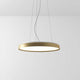 Luceplan LED Hängelampe Compendium Plate Ø 56cm mit elegantem, schlankem Design und eloxiertem Aluminiumrahmen.