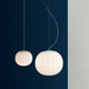 Luceplan LED-taklampe Lita Ø 14 cm glass i opalglass, elegant pendellampe av David Dolcini.