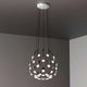 Luceplan LED Hängelampe Mesh Ø 55cm, max. 100cm, moderne Pendelleuchte mit flexiblem Drahtgitter und dimmbarem Licht.