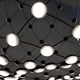 Luceplan LED Hängelampe Mesh Ø 55cm, max. 100cm mit flexiblen Drahtgittern und dimmbaren Lichtquellen.