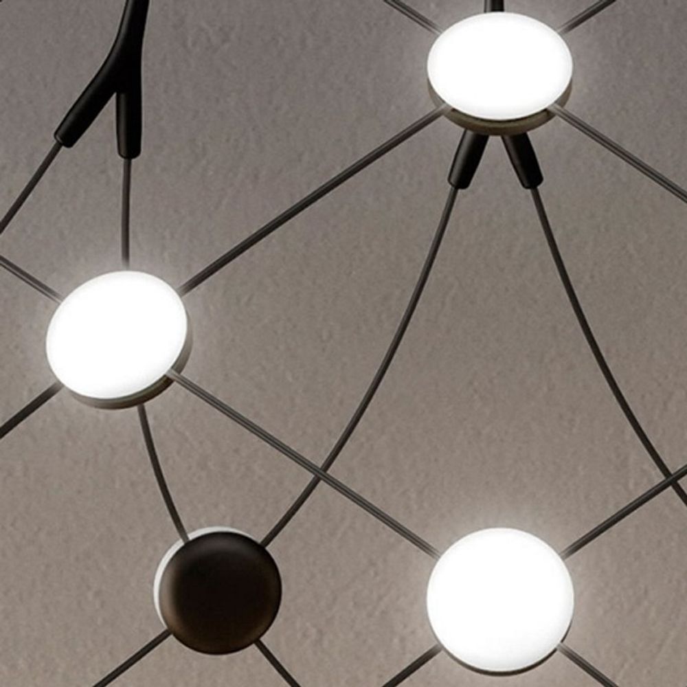 Luceplan LED Lampe à suspendre Mesh Ø 55cm, max. 100cm