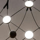 Luceplan LED Hängelampe Mesh Ø 55cm, max. 100cm mit mehreren LED-Lichtquellen im Drahtgitter-Design.